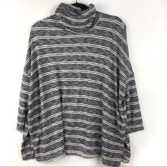 Anthropologie postmark turtle neck striped sweater - Picture 2 of 8